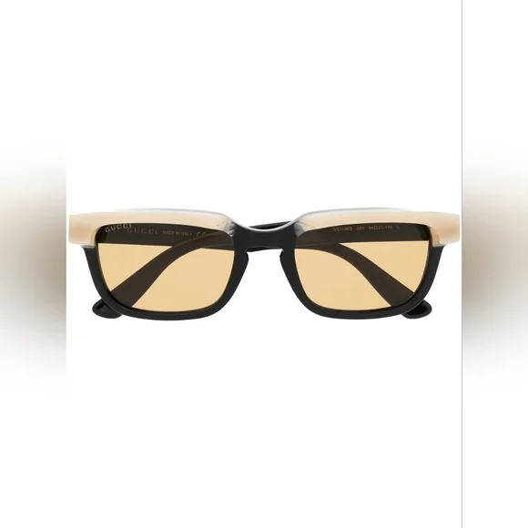 NEW GUCCI UNISEX SQUARE SUNGLASSES GG1166S 001BLACK BEIGE GUCCI SUNGLASSES